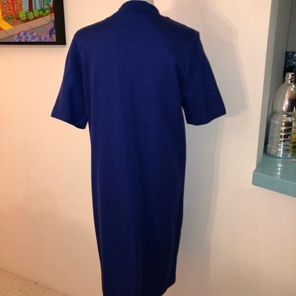 Collectibles Seattle Dress Womens Blue Knit Short Sleeve Flat Collar Acrylic - Picture 2 of 10